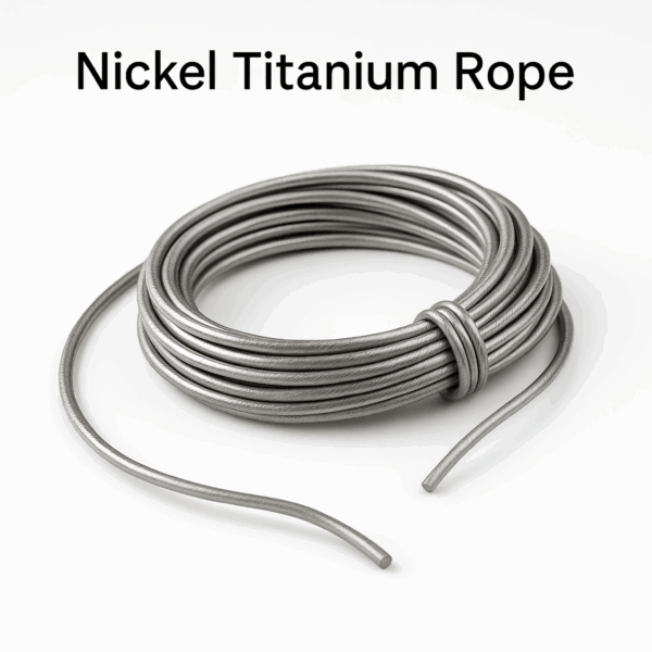 Nickel Titanium rope for medical and aerospace use