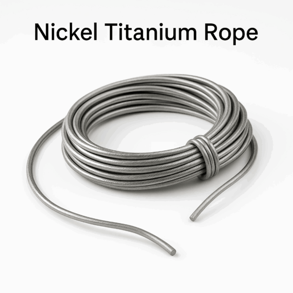 Nickel Titanium rope for medical and aerospace use