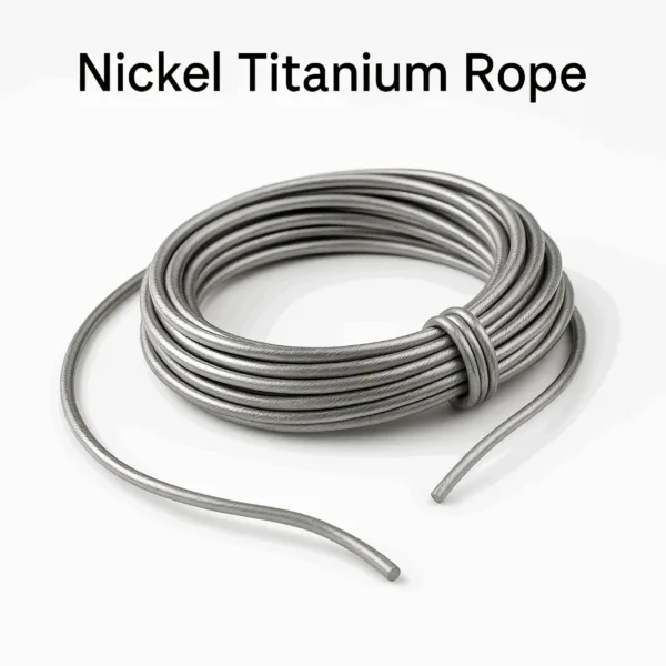 Nickel Titanium rope for medical and aerospace use